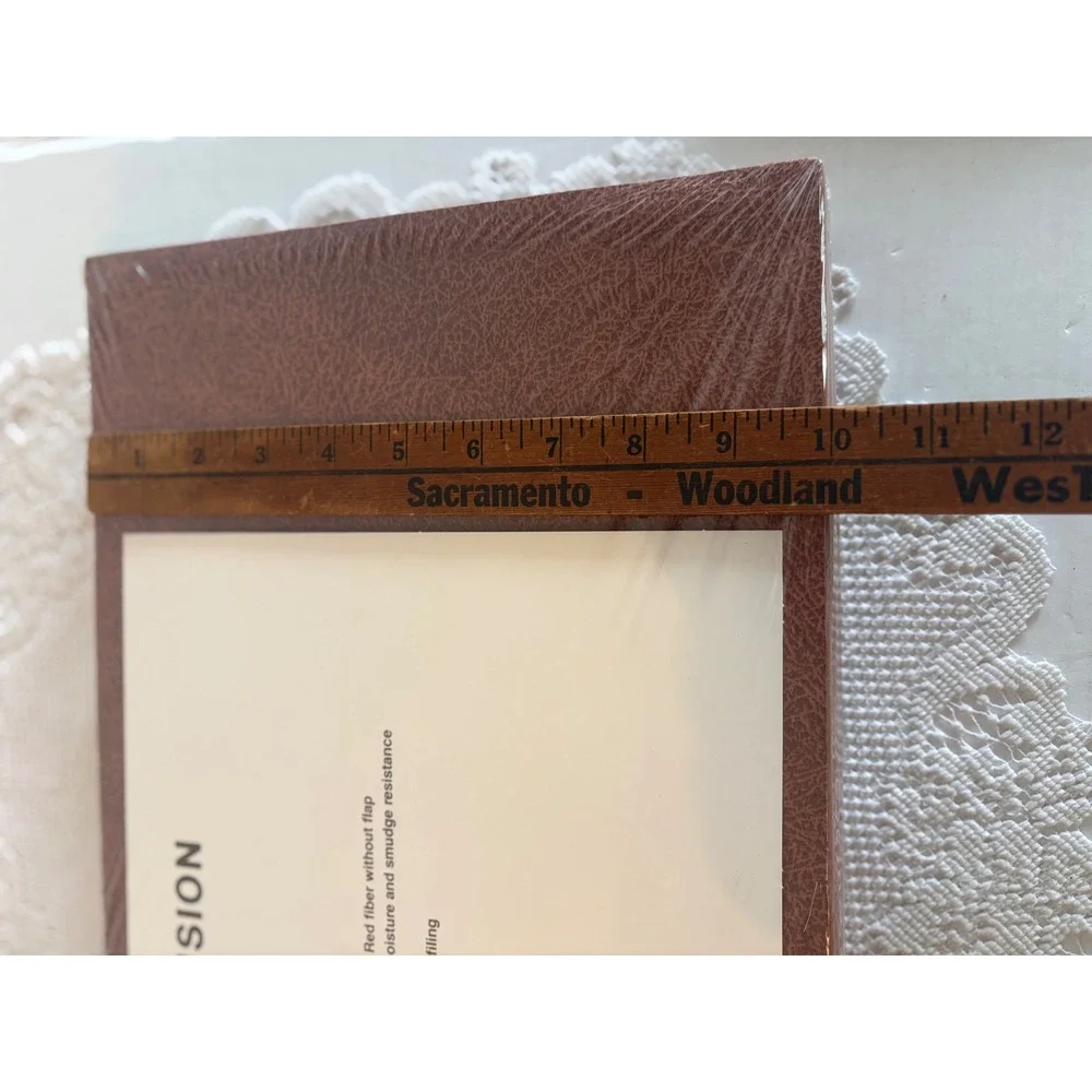 UPG R-19A Expansion File A-Z Legal Size 21 Pockets Red Fiber Brown NEW